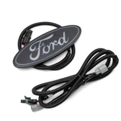 92902-16 – PUTCO Emblem, Licensed FORD Logo Grille White LED Matte Black IP69K Rated Oval Shape With Plug And Play Ha...